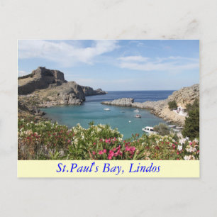 Postal La bahía de San Pablo, Lindos