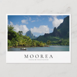 Postal La bahía del cocinero, Moorea en Polinesia