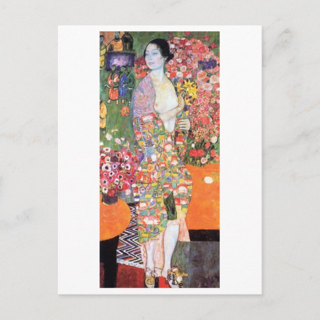 Postal La bailarina, Gustav Klimt (Anverso)