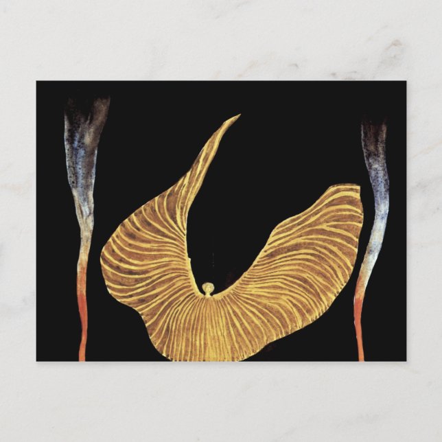 Postal La Bailarina Loie Fuller, De Moser Koloman (Mejor  (Anverso)