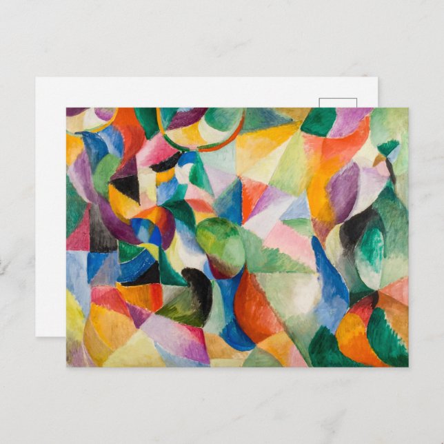 Postal La Bal Bullier | Sonia Delaunay | (Anverso / Reverso)