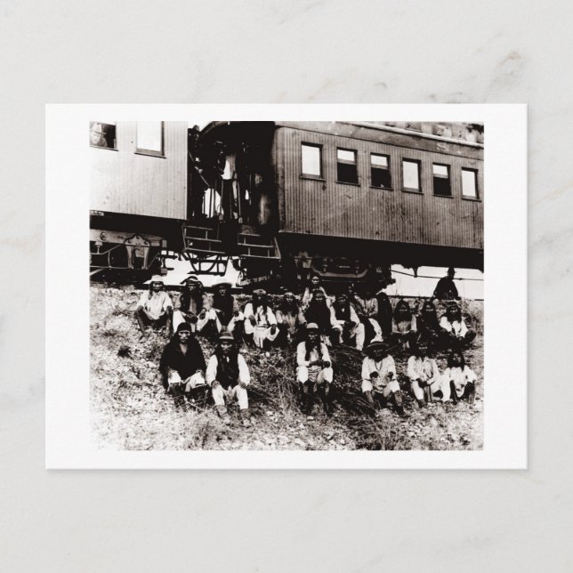 Postal La banda de Geronimo (Anverso)