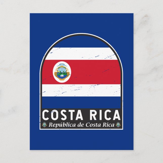 Postal La bandera de Costa Rica tiene mal sabor (Anverso)