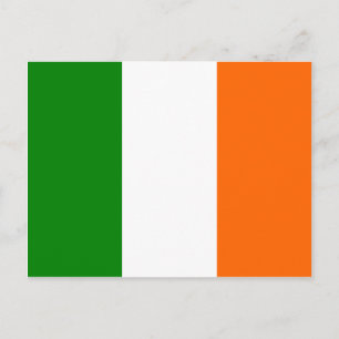 Postal La bandera de Irlanda