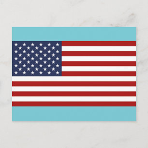 Postal La bandera de los Estados Unidos