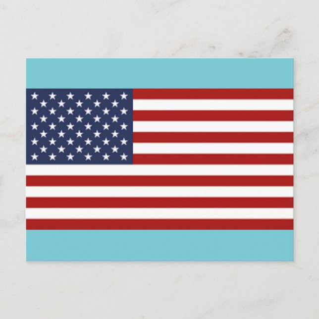 Postal La bandera de los Estados Unidos (Anverso)
