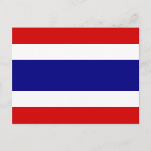 Postal La bandera de Tailandia (Anverso)