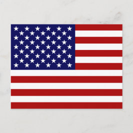 Postal La bandera estadounidense