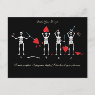 Postal La Bandera Negra Del CAPITÁN MAYFLOWER