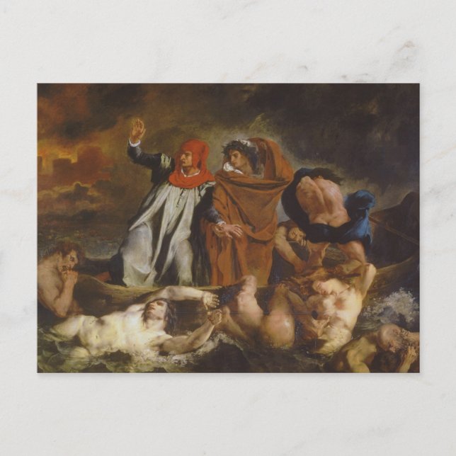 Postal La barrera de Dante (Anverso)