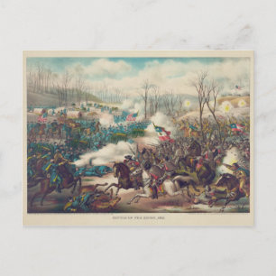 Postal La batalla civil estadounidense por la guerra de p