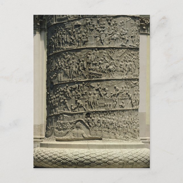 Postal La batalla contra los dacianos, detalle Trajan's (Anverso)