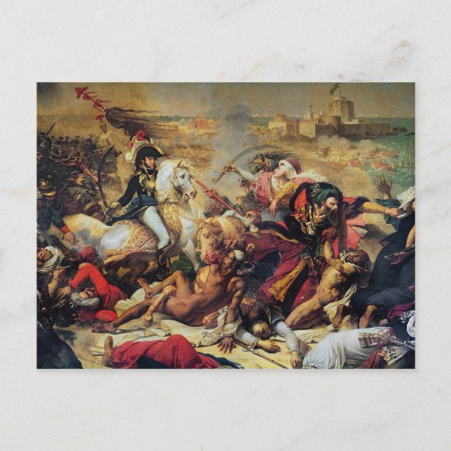Postal La batalla de Aboukir, 25 de julio de 1799 (Anverso)