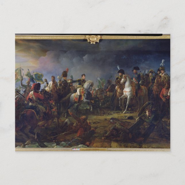 Postal La batalla de Austerlitz (Anverso)