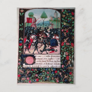 Postal La batalla de Barnet, 1471