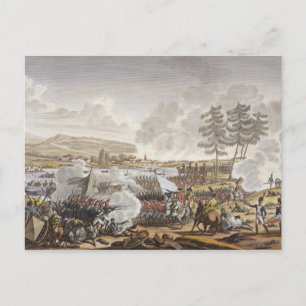 Postal La batalla de Friedland, 14 de junio de 1807, grab