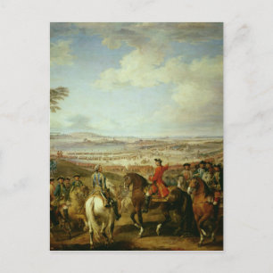 Postal La batalla de Lawfeld, 2 de julio de 1747