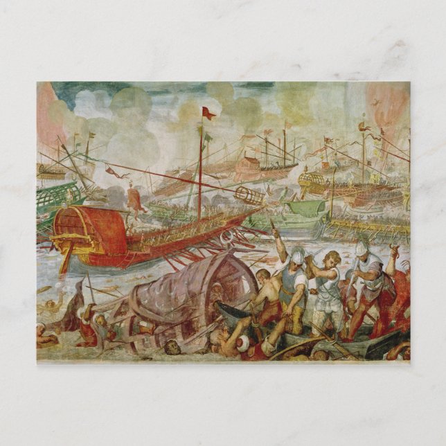 Postal La batalla de Lepanto, 15 de octubre de 1600 (Anverso)