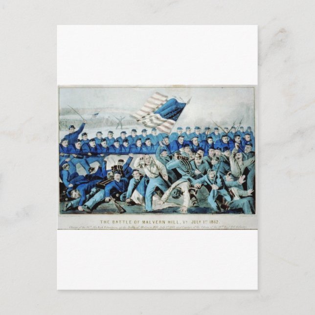 Postal La batalla de Malvern Hill, Va. 1 de julio de 1862 (Anverso)