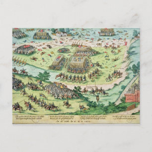 Postal La batalla de Moncontour, 3 de octubre de 1569