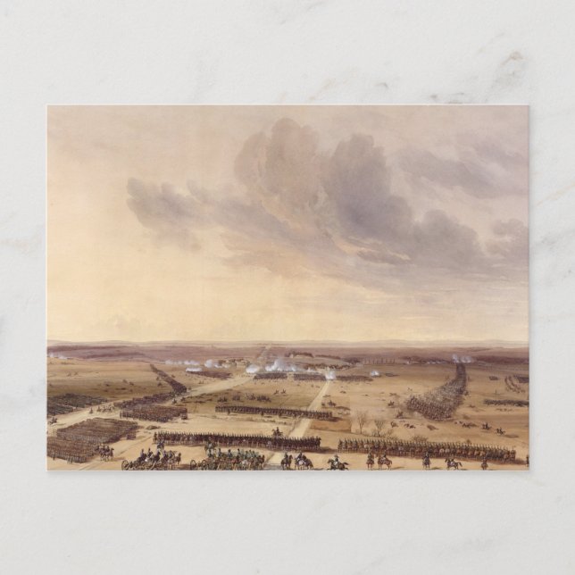 Postal La batalla de Montmirail (Anverso)