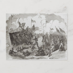 Postal La batalla de Nueva Orleans