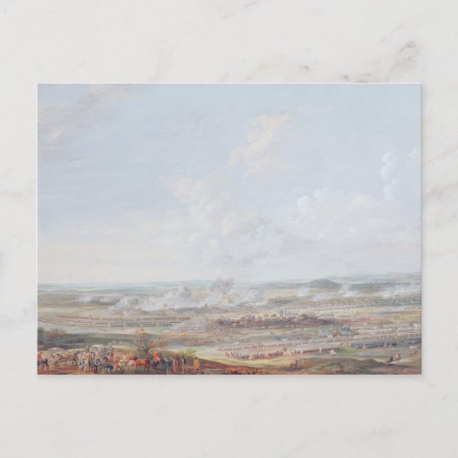 Postal La batalla de Rocoux, 11 de octubre de 1746, 1784 (Anverso)