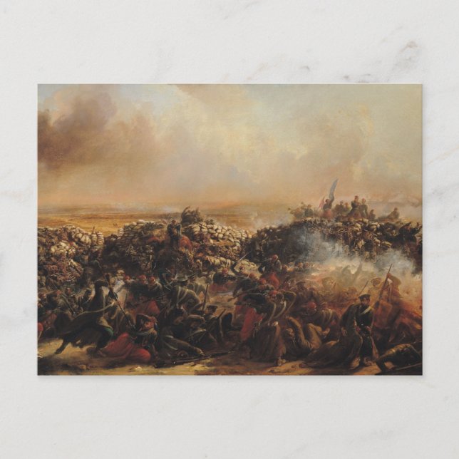 Postal La batalla de Sebastopol (Anverso)