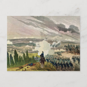 Postal La batalla de Sedan, 1 de septiembre de 1870