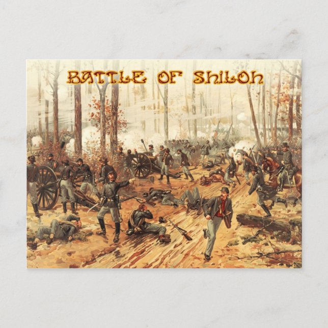 Postal La batalla de Shiloh (Anverso)