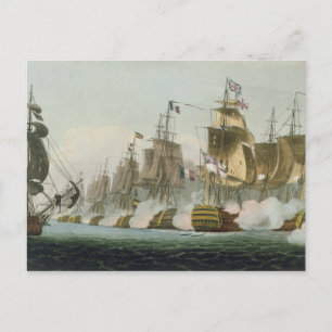 Postal La Batalla de Trafalgar, 21 de octubre de 1805, gr