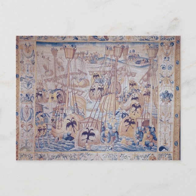 Postal La batalla de Túnez o de Lepanto (Anverso)