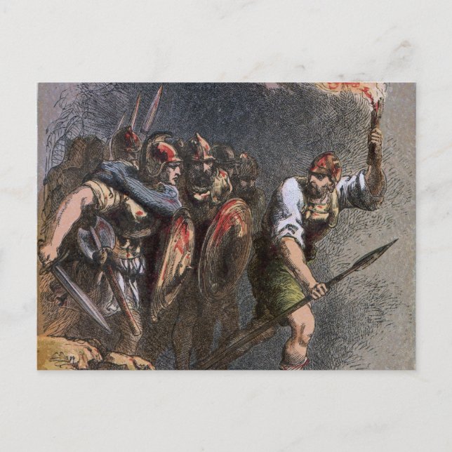 Postal La batalla de Veii (Anverso)