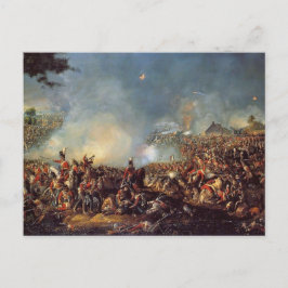 Postal La batalla de Waterloo