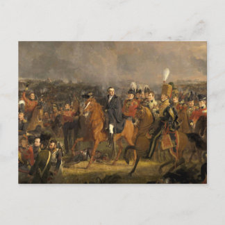 Postal La batalla de Waterloo