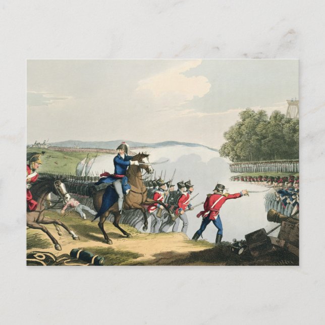 Postal La batalla de Waterloo decidida por el duque del p (Anverso)