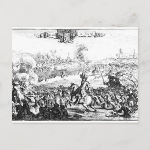 Postal La batalla del Boyne, 1 de julio de 1690