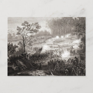 Postal La batalla en el desembarco de Pittsburg