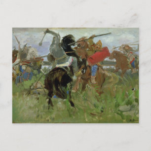 Postal La batalla entre los citianos y los