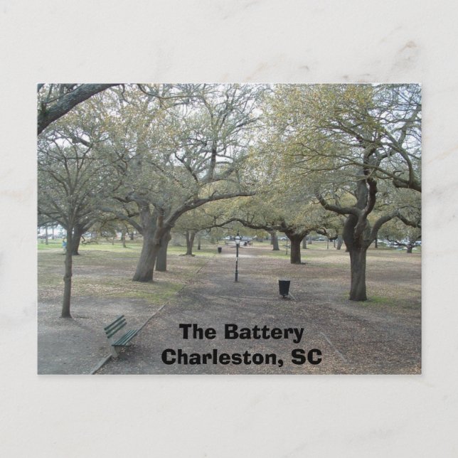 Postal La batería (Anverso)