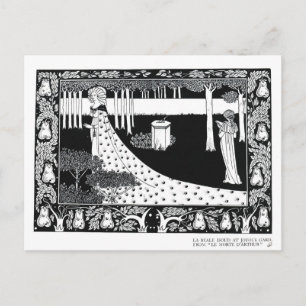 Postal La Beale Isoud en Joyous Gard, ilustracion de '