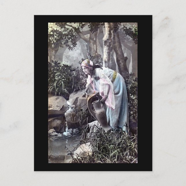 Postal La bella cosecha de la realeza francesa romántica  (Anverso)