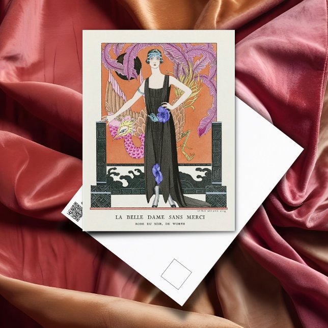 Postal La bella dama sin piedad de George Barbier (Subido por el creador)