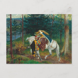 Postal La Bella Dama Sin Piedad   Walter Crane