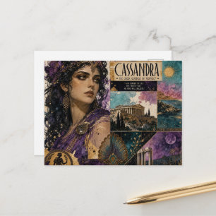 Postal La bella diosa griega Casandra