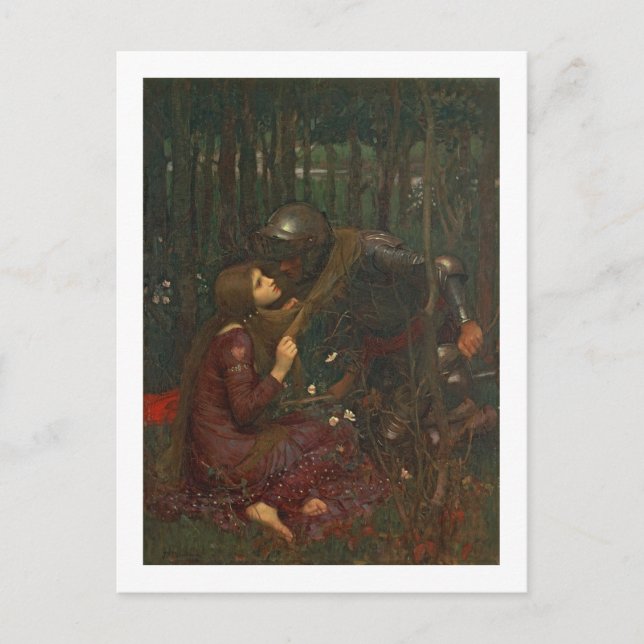 Postal La Belle Dame Sans Merci, 1893 (aceite de lienzo) (Anverso)