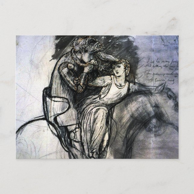 Postal La Belle Dame sans MGracias (Anverso)