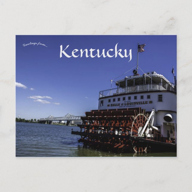 Postal La Belle de Louisville en Loiusville Kentucky (Anverso)