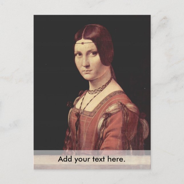 Postal La belle ferronnière (Anverso)