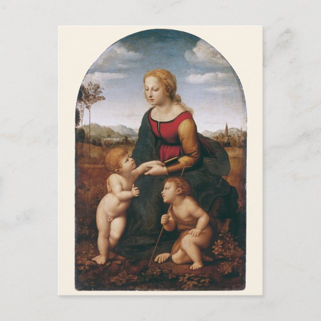 Postal La Belle Jardinière por Rapahel (Anverso)